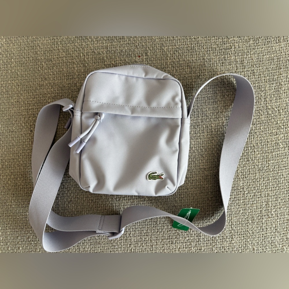 Lacoste Neocroc Unisex Shoulder Bag in Lilac – Brand New with Tags - Picture 5 of 12